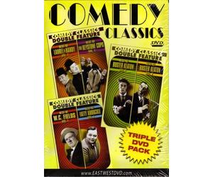 COMEDY CLASSICS"Triple DVD Pack and Double Feature"[Laurel & Hardy+The Keystone Cops+Buster Keaton"W.C.Fields+Fatty Arbuckle]
