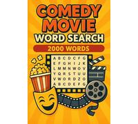 Comedy Movie Word Search Puzzle Book: 100 Word Finds, 2,000 Hidden Words & Answers: Word Seek Challenge for Adults, Seniors & Teens - Brain Training, Stress-Relief & Hilarious Film Facts