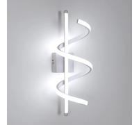 Comely 26W 2925LM Lámpara de Pared LED Interior, Moderno Aplique de Pared LED 6500K Luz Fría, Apliques Blanco Creativa de Aluminio para Sala de Estar Dormitorio Pasillo, 42 CM