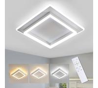 Comely 41W Lampara de Techo LED con Mando a Distáncia, Moderno Plafon LED Techo Regulable Blanco Cálido a Frío 3000K-6500K, Luz de Techo Habitacion para Salón, Dormitorio, Comedor, Cocina
