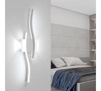 Comely Aplique de Pared Interior, 20W 2250LM Lámpara de Pared LED Moderna, Luz de Interior Largo 60CM para Dormitorio Sala de Estar Cocina Pasillo, Blanco Frio 6500K