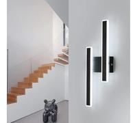 Comely Aplique de Pared Interior, 32W Lámpara de Pared LED Moderna, Blanco Frío 6500K 46CM LED Iluminación para Dormitorio Sala de Estar Habitación Pasillo
