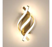 Comely Aplique de Pared LED Interior 22W 2500LM, Dorado Lámpara de Pared