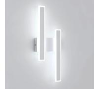 Comely Aplique LED de Pared Interior 32W 3600LM Blanco Lampara de Pared Led Moderna 6500K Apliques Luz Pared Interior para Sala de Estar Dormitorio Escaleras Pasillo