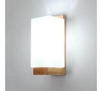 Comely Aplique Pared Interior, Lámpara de Pared Vintage de Madera E27, Máx. 60W, Simple Iluminación Interior Luz de Pared para Sala de Estar, Dormitorio, Pasillo