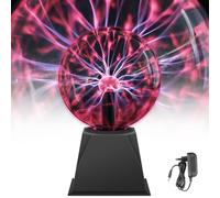 Comely Bola de Plasma 6 Pulgadas, Luz de Bola de Plasma Mágica, Lámpara de Esfera de Lones Sensible al Tacto para Habitaciones Infantiles
