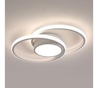 Comely Plafon Led Techo, 42W Moderna Lámpara de Techo LED, Redondo Luz de Techo del Para Corredor Baño Cocina Sala de Estar Dormitorio Pasillo, Luz Natural 4500K, Largo 40cm, Blanco