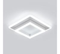Comely Lámpara de Techo LED, 30W 3375LM Moderna Cuadrada Plafón LED Techo, Luz de Techo Acrílico Blanco Para Salón Dormitorio Cocina, Luz Blanca 6500K