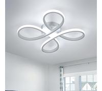 Comely Lámpara de Techo LED, 30W 3500LM Formas de Flores Plafón LED Techo, Blanco Lampara Techo LED Moderna, Luz de Techo LED para Dormitorio Cocina Restaurante y Pasill