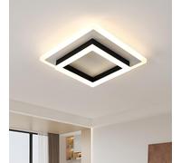 Comely Lámpara de Techo LED, 30W Plafón LED Techo Blanca Moderno, Diseño Cuadrado Luz de Techo para Dormitorio Cocina Sala de Estar Pasillo Comedor Balcón, Luz Neutra 4500K