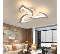 Comely Lámpara de Techo LED 36 W - Diseño Flor Blanca 58 cm - Luz Cálida 3000 K - Moderna para Salón, Dormitorio y Cocina