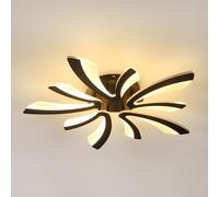 Comely Lámpara de Techo LED, 50W 5625LM Plafon Techo Moderno, Luz de Techo para Sala de Estar Dormitorio, 72cm, Luz Cálida 3000K, Negro