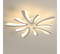 Comely Lámpara de Techo LED, 50W 5025LM Forma de V Plafon LED Techo, Luz Cálida 3000K, Acrílico Accesorio de Iluminación Moderno para Salon Dormitorio Comedor Baño Pasillo, Dia 70cm