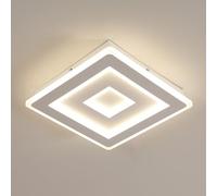 Comely Lámpara de Techo LED Cuadrada 36 W - 28 cm - Luz Natural 4500 K - Diseño Moderno Blanco para Dormitorio, Cocina y Salón