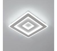 Comely Lámpara de Techo LED Cuadrada 42 W - 4725 lm - Luz Blanca Fría 6500 K - Diseño Blanco 30 cm para Dormitorio, Cocina y Sala