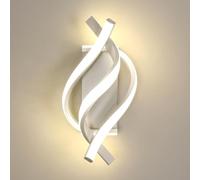 Comely Lámpara Pared Interior, 22W 2500LM Lampara Pared LED Moderno, Aplique de Pared para Dormitorio Luz Neutra 4500K para Dormitorio Salon Pasillo Escalera Comedor Estudio, Blanco