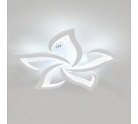 Comely Lamparas de Techo, Modernas Plafon LED 60W 6750LM, Blanco frío 6500K, Diseño Forma de Flor Lampara de Techo Para Dormitorio Salon Comedor Baño Cocina Pasillo, Diámetro 60cm