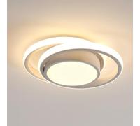 Comely Lamparas de Techo, Plafon Led Techo Redondo, 32W 2350LM Blanco Cálido 3000K, Lamparas de Techo Modernas para Dormitorio Pasillo Balcón Cocina, Dia 28cm