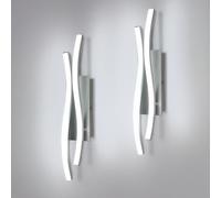 Comely Led Aplique de Pared Plata Luz Blanca 41cm 14w