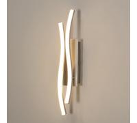 Comely Led Aplique de Pared Plata Luz Cálida 41cm 14w