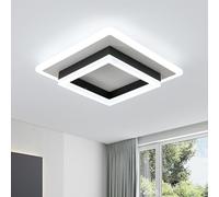 Comely LED Lámpara de Techo 30W 3250LM Moderna Cuadrada Plafon Techo 30cm Blanco Frío 6500K Luz Led Techo para Dormitorio Cocina Oficina Comedor