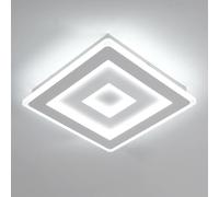 Comely LED Lámpara de Techo Cuadrado Moderna, 36W 40cm Plafón de Techo, Blanco Luz de Techo para Dormitorio Sala de Estar Pasillo Cocina Comedor, Luz Blanca Fría 6500K