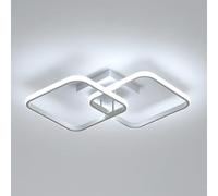 Comely led lámpara de techo moderna forma de cruz 64x39cm 42W blanco 6500K blanco caliente aluminio lámpara de techo geométrica estilosa para salón dormitorio comedor oficina