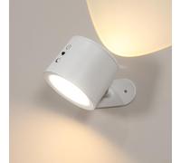 Comely Luz nocturna a led magnético con telecomando - giratorio a 360 °, regulable al tacto, 3000K-6500K, recargable USB-C, batería 1800mAh, para la sala de estar habitación escalera pasillo