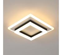Comely Moderna Lámpara de Techo LED, Plafon Led Techo 24W 2350LM, Blanco Cálido 3000K Luz de Techo del Para Corredor Baño Cocina Sala de Estar Dormitorio Pasillo