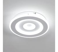 Comely Plafón LED 28 W - 28 cm - Luz Blanca Fría 6500 K - Diseño Moderno Blanco para Cocina, Baño y Pasillo