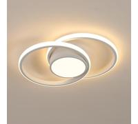 Comely Plafón LED 42 W 4800 lm - Luz Cálida 3000 K - Diseño Blanco Redondo Ø 40 cm - Ideal para Dormitorio, Baño, Cocina y Balcón
