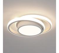 Comely Plafon Led Techo, 32W 2350LM Moderna Lámpara de Techo LED, Luz Natural 4500K, Redondo Luz de Techo del Para Corredor Baño Cocina Sala de Estar Dormitorio Pasillo, Diámetro 28cm