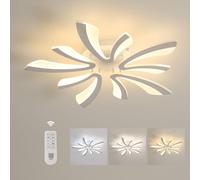 Comely Plafón LED Regulable 48 W - 5400 lm - Luz Ajustable 3000-6500 K - Diseño Acrílico 71 cm x 9 cm - Ideal para Salón, Dormitorio...