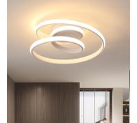 Comely Plafon Led Techo, 36W Moderna Lámpara de Techo Blanco Cálido 3000K, Diseño en Espiral Luz de Techo LED para Dormitorio Comedor Cocina Baño Pasillo