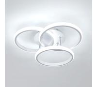 Comely Plafon LED Techo 40CM 6500K, 40W 4500LM Lámpara de Techo Salon Redondo Blanca Moderna, Luz de Techo Habitacion Blanca Fría para Dormitorio, Sala de Estar, Pasillo, Cocina