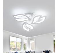 Comely Plafón LED Techo, 40W 4500LM Luz de Techo LED para Techo in Acrílico | 6500K Luz Blanca Fria para Dormitorio Comedor y Pasillo Cocina (3 Pétalos)