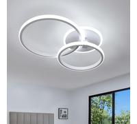 Comely Plafon LED Techo, 42W 3950LM Moderna Lámpara de Techo LED, Luz de Techo LED de Acrílico Blancas Redondo para Dormitorio Cocina Sala de Estar, Blanca Fría 6500K