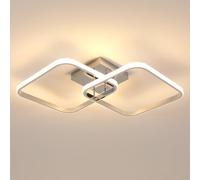 Comely Plafon LED Techo, 42W 4700LM Moderna Lámpara de Techo LED, Luz de Techo Cuadrado Para Dormitorio Salon Comedor Cocina Pasillo, Blanco Cálido 3000K, 64CM