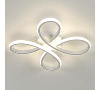 Comely Plafón LED Techo Moderna 30 W 3375 LM, 30 × 30 cm Plafón LED Dorado 6500 K, Iluminación Blanca Fría para Dormitorio, Salón y Comedor