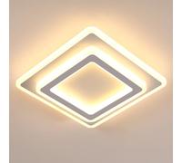 Comely Plafon LED Techo Moderno, 44W 4950LM Cuadrada Lámpara de Techo LED, Luz de Techo Acrílico Blanco para Salón Dormitorio Cocina Comedor, 3000K Blanco Cálido