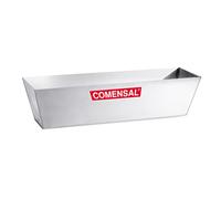 COMENSAL® Bandeja para Mezcla - Acero Inoxidable - Cubetade para yeso - Buen Grosor de Chapa - Bandeja para yeso - Made in EU - 320 x 105 x 90mm