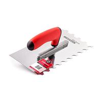 COMENSAL® Llana Dentada INOX - Llana Peine - Llana Semicircular Dentada - Espátula Dentada - Mango Ergonomico - Made in EU - 20x10 mm