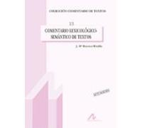 Comentario Lexicologico-semantico De Textos