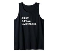 Comentario Social Comentario Comentario Eat Pray Capitalism Camiseta sin Mangas