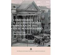 Comentarios a la Constitución Española de 1931 en su 90 aniversario: 26 (Foros y Debates)