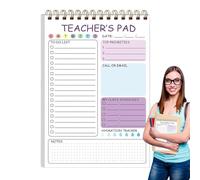 Comentarios De Maestros, Bloc de notas del maestro, 50 hojas de atención almohadillas para el trabajo, lindo Memo Planificador diario, 5.8 X 8.3 pulgadas debe tener papelería para el aula primaria