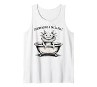 Comenzando Un Skedaddle Vintage Axolotl Bañera Camiseta sin Mangas