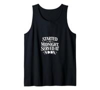 Comenzó a medianoche Servido al mediodía para ahumar carne Camiseta sin Mangas