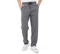 COMEOR - Pantalones de chándal de algodón para hombre, largos, de deporte, de entrenamiento, para estar por casa, gris oscuro, XXXXXL