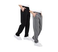 Comeor Pantalones de chándal largos de algodón para hombre, ideales para practicar deporte, entrenar o estar en casa, 7XL